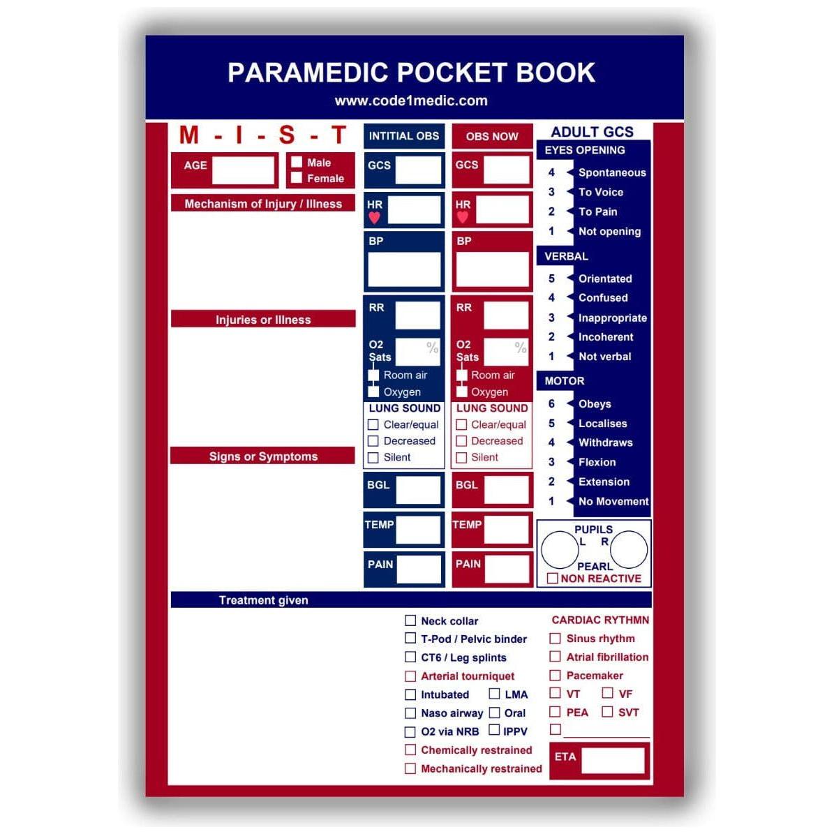 Paramedic Pocket Book - Paramedic Shop