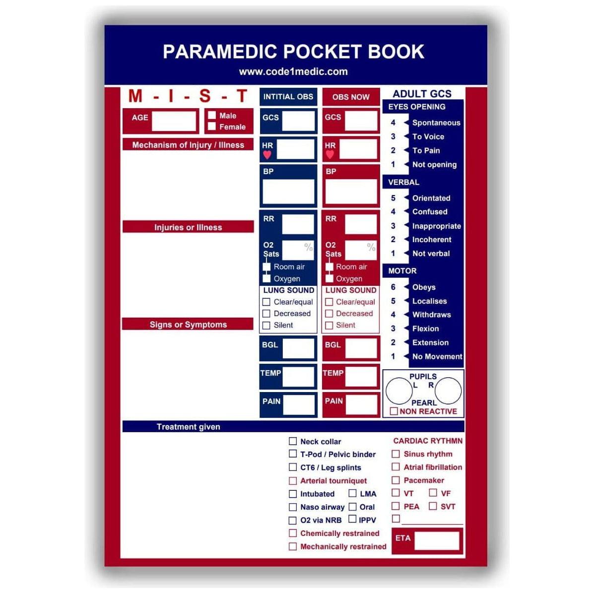 Paramedic Pocket Book - Paramedic Shop