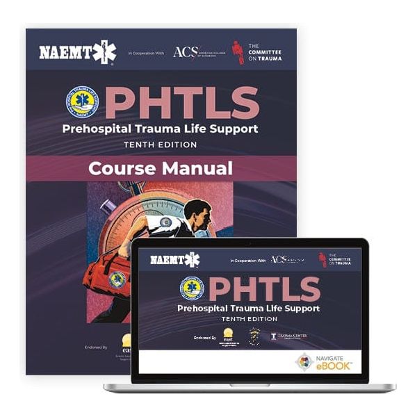 Paramedic Shop PSG Learning Textbooks eBook + Paperback Course Manual PHTLS Prehospital Trauma Life Support: 10th Edition - NAEMT
