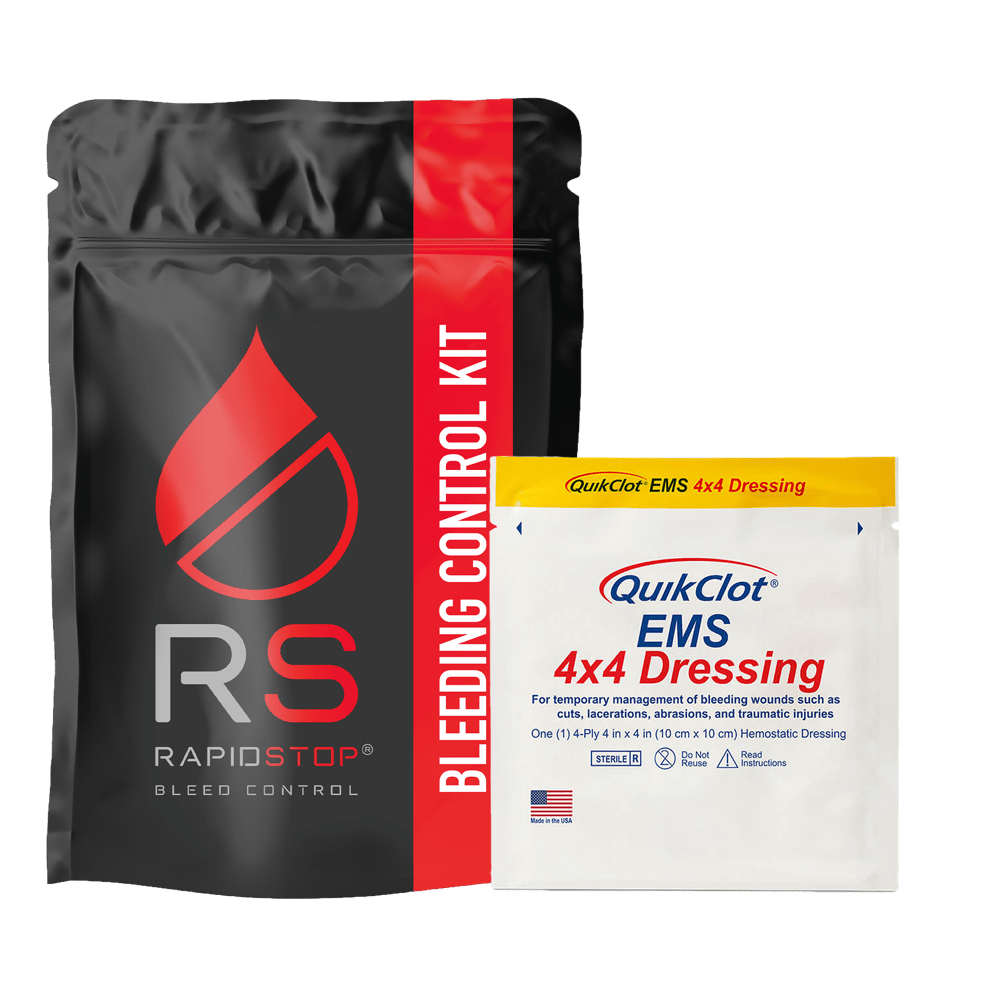 RapidStop Bleeding Control Kit with QuikClot - Paramedic Shop