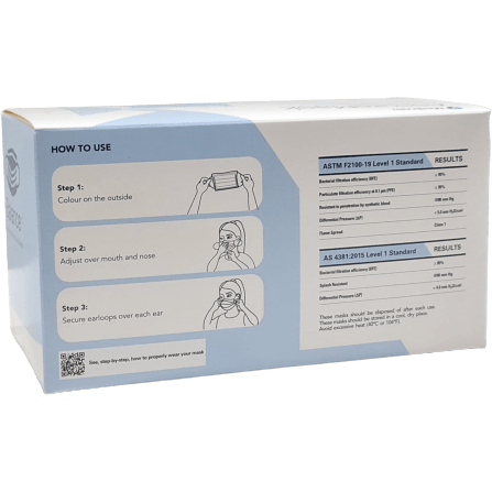 Medicom Assure Surgical Masks - Level 1 - Paramedic Shop