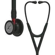 Paramedic Shop 3M Littmann Stethoscopes Black Tubing - Black Chestpiece & Earpiece - Red Stem Littmann® Cardiology IV Stethoscope