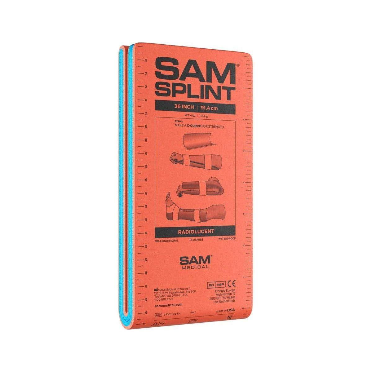 SAM Splint 36 Orange Blue Flat - Paramedic Shop