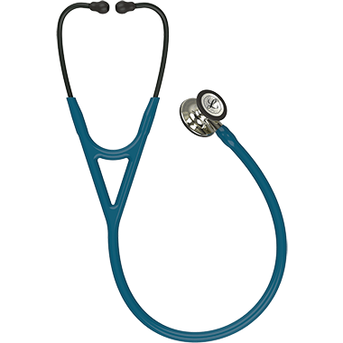 Paramedic Shop 3M Littmann Stethoscopes Caribbean Blue Tubing - Champagne Chestpiece & Smoke Earpieces - Smoke Stem Littmann® Cardiology IV Stethoscope