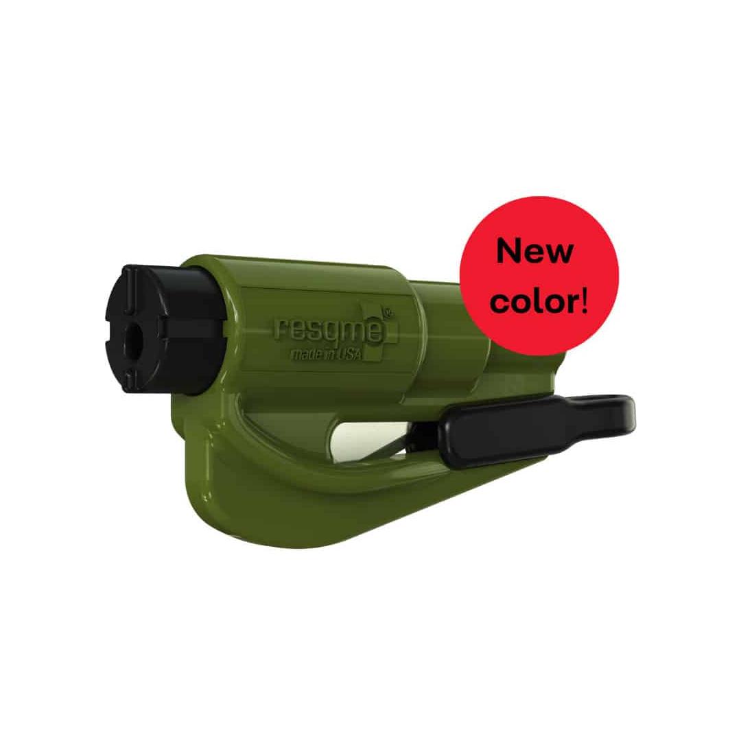 Paramedic Shop Resqme Inc Tools Army Green RESQME Car Escape Tool - Glass Breaker & Seat Belt Cutter