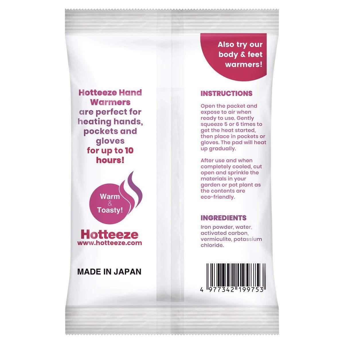 Hotteeze Hand Warmers - 10 Pack - Paramedic Shop