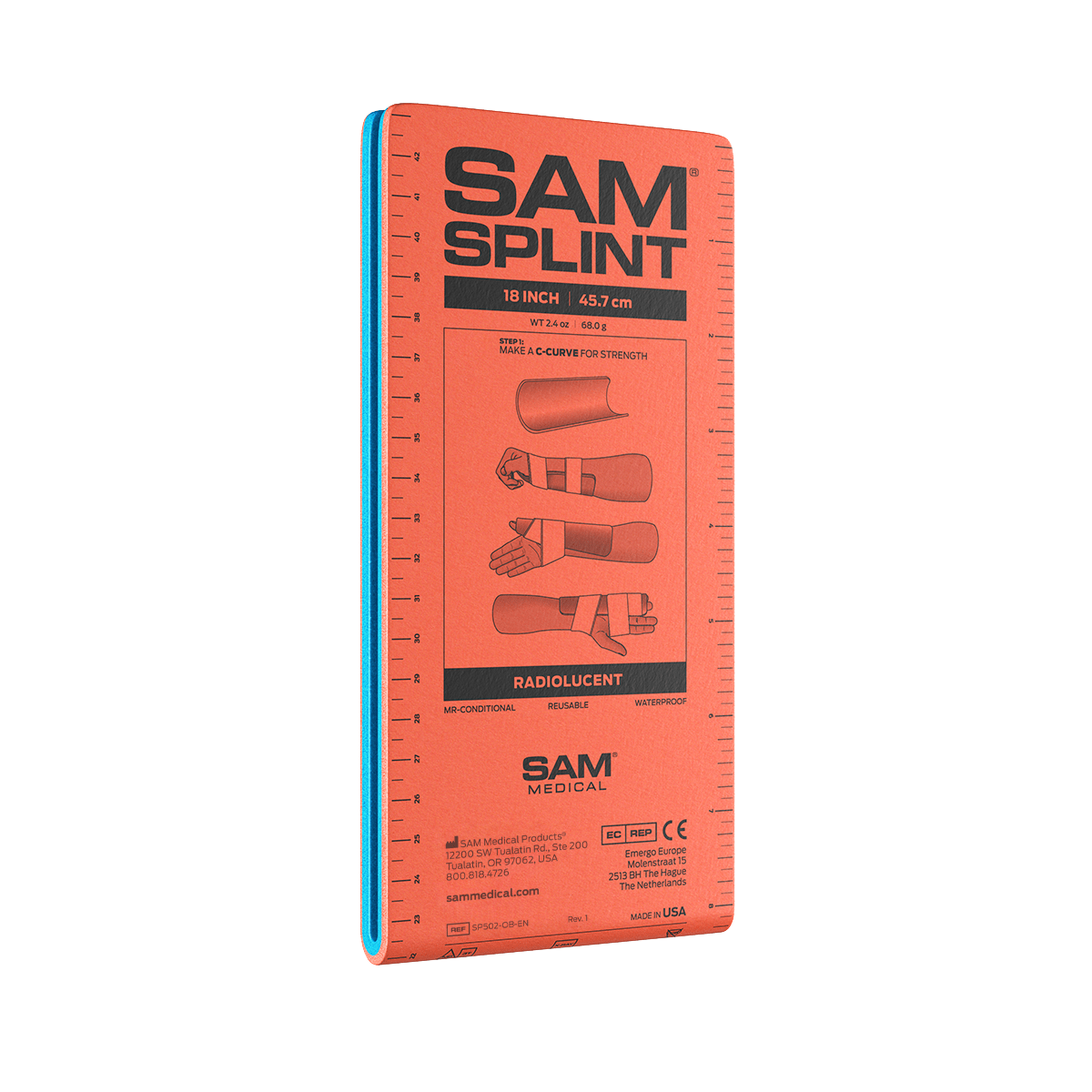 SAM Splint 18 Orange Blue