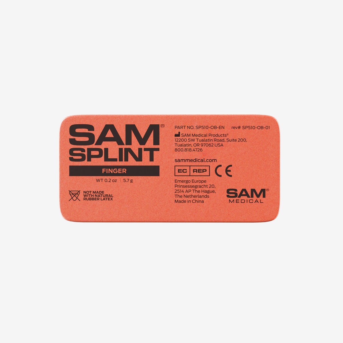 SAM Splint Finger Orange Blue