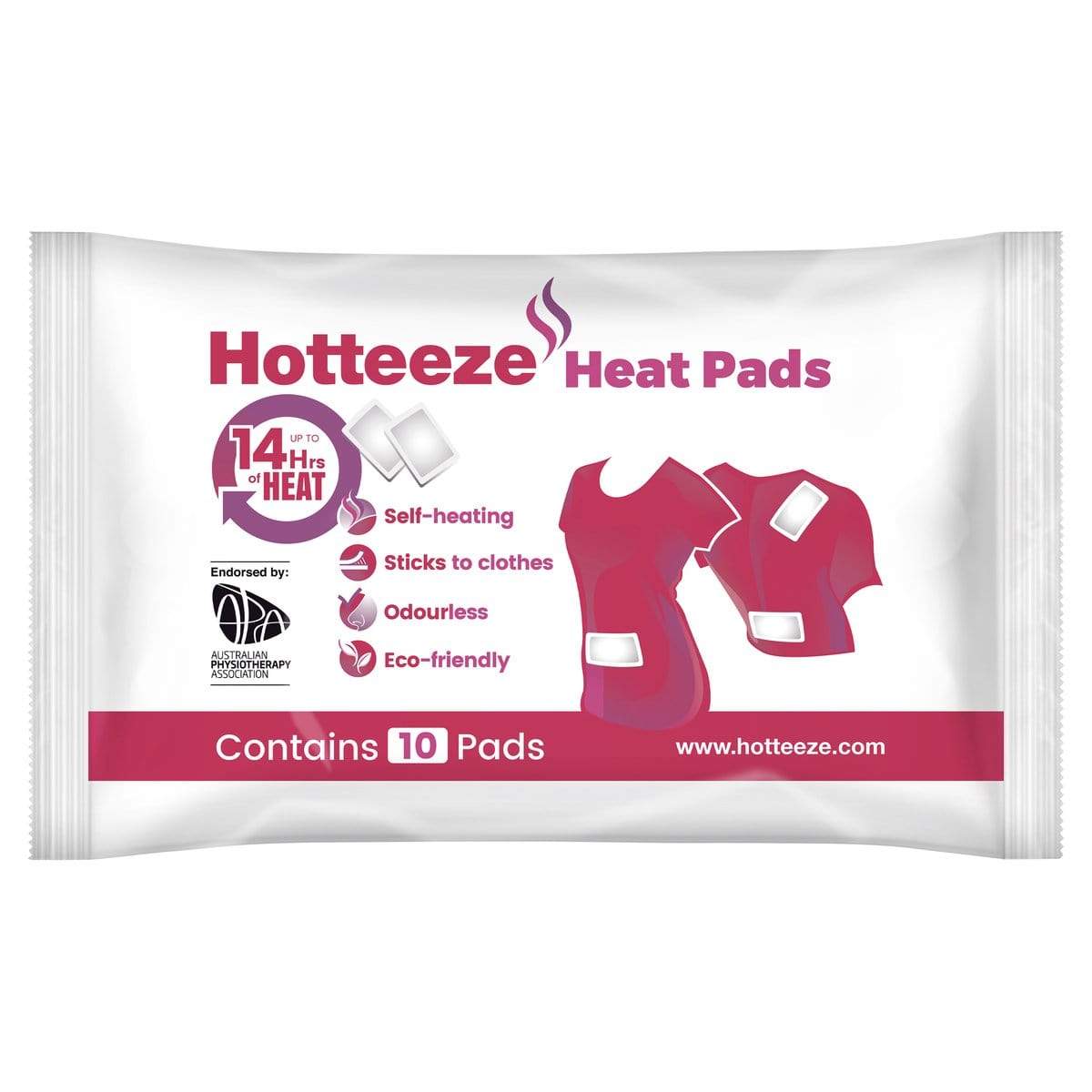 Paramedic Shop JA Davey Hot & Cold Therapy Hotteeze Heat Pads – 10 Pack