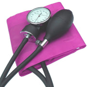 Paramedic Shop Add-Tech Pty Ltd Instrument Magenta Latex Free Two Tube Aneroid Palm Sphygmomanometer
