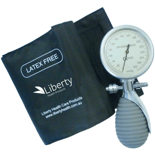 Paramedic Shop Axis Health Instrument Black Liberty Basic Hand-Held Sphygmomanometer One-Handed Aneroid