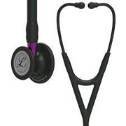 Paramedic Shop 3M Littmann Stethoscopes Black Tubing - Black Chestpiece & Earpiece - Violet Stem Littmann® Cardiology IV Stethoscope