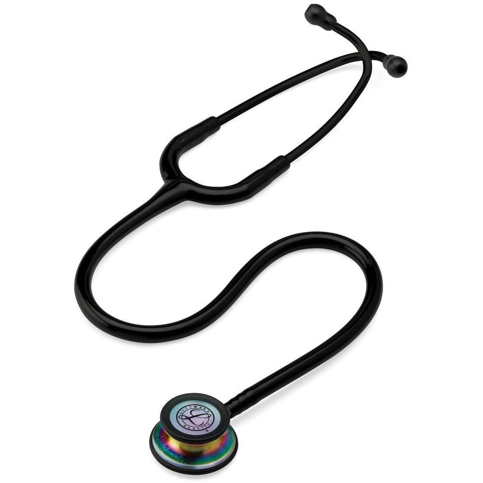 Paramedic Shop 3M Littmann Stethoscopes Black Tubing w/- Rainbow Chestpiece & Black Earpiece Littmann® Classic III™ Stethoscope