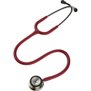 Paramedic Shop 3M Littmann Stethoscopes Burgundy Tubing w/- Champagne Chestpiece & Smoke Earpiece Littmann® Classic III™ Stethoscope