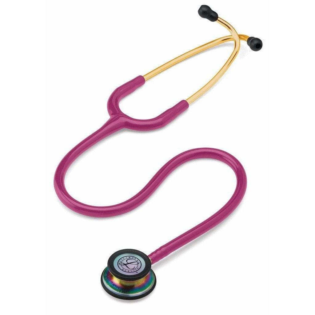 Paramedic Shop 3M Littmann Stethoscopes Raspberry Tubing w/- Brass Chestpiece & Earpiece Littmann® Classic III™ Stethoscope