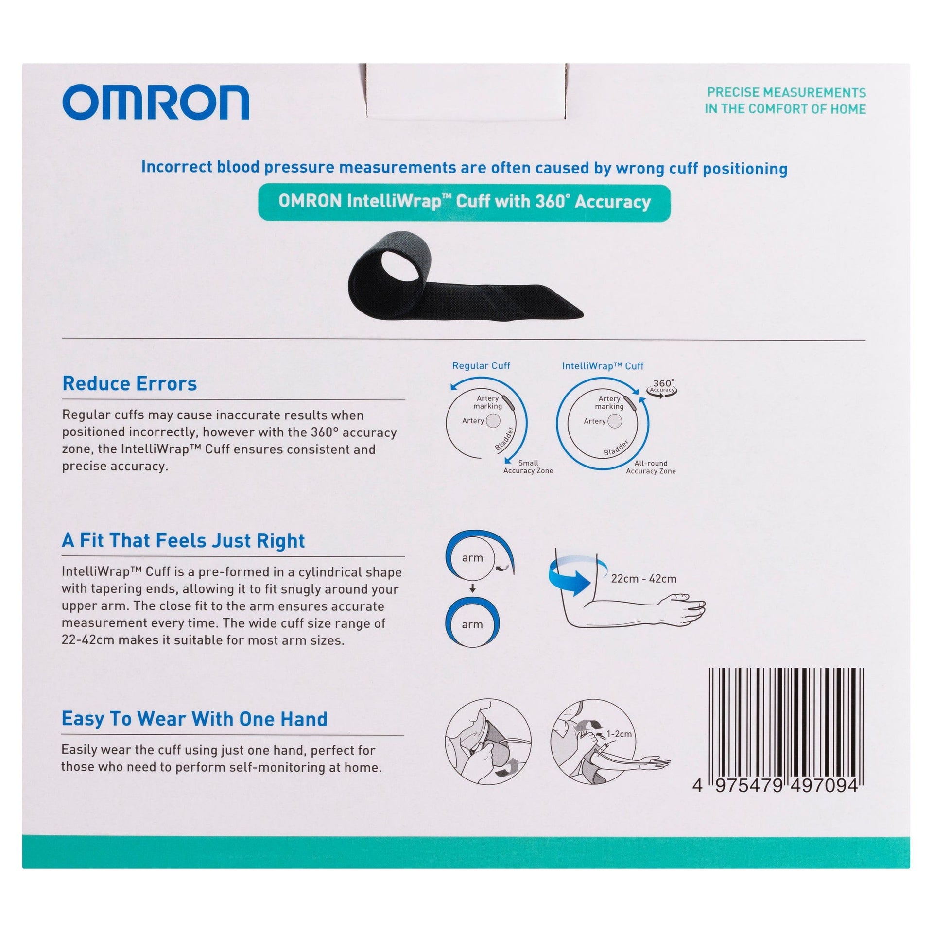 Omron MY HEM-7156 with IntelliWrap™ 360° accuracy 