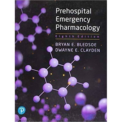 Paramedic Shop Pearson Education Textbooks Prehospital Emergency Pharmacology 8th Edition