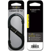 Paramedic Shop Zen Imports Pty Ltd Tools Black Nite Ize S-Biner #5 Dual Carabiner Stainless Steel