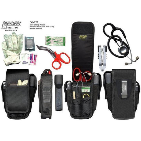 Ripoffs Clip On 9 Pocket EMT Utility Pouch - Paramedic Shop