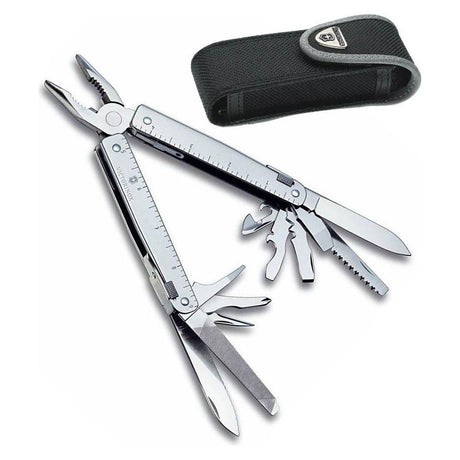Victorinox SwissTool - Swiss Army Knife with Nylon Pouch - Stainless Steel - Paramedic Shop